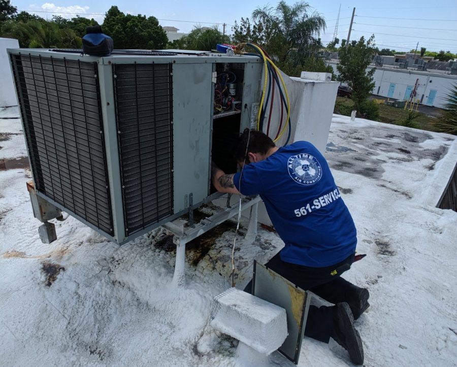 how to fix outside ac unit not running but inside is