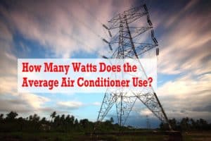 how many watts does an air conditioner use