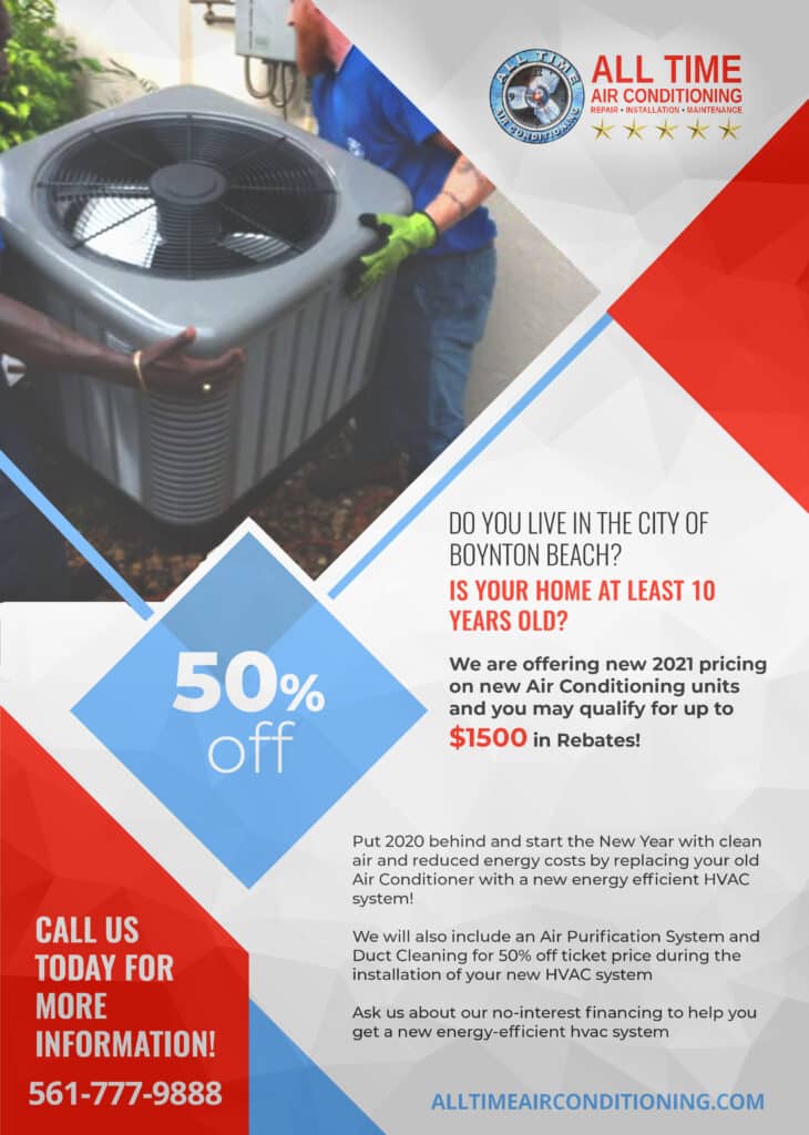 install a high efficiency air conditioner