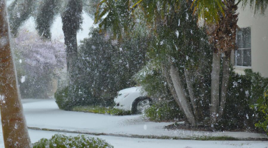 Heavy snowfall in South Florida