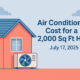 Air Conditioner Cost for a 2,000 Sq Ft Home